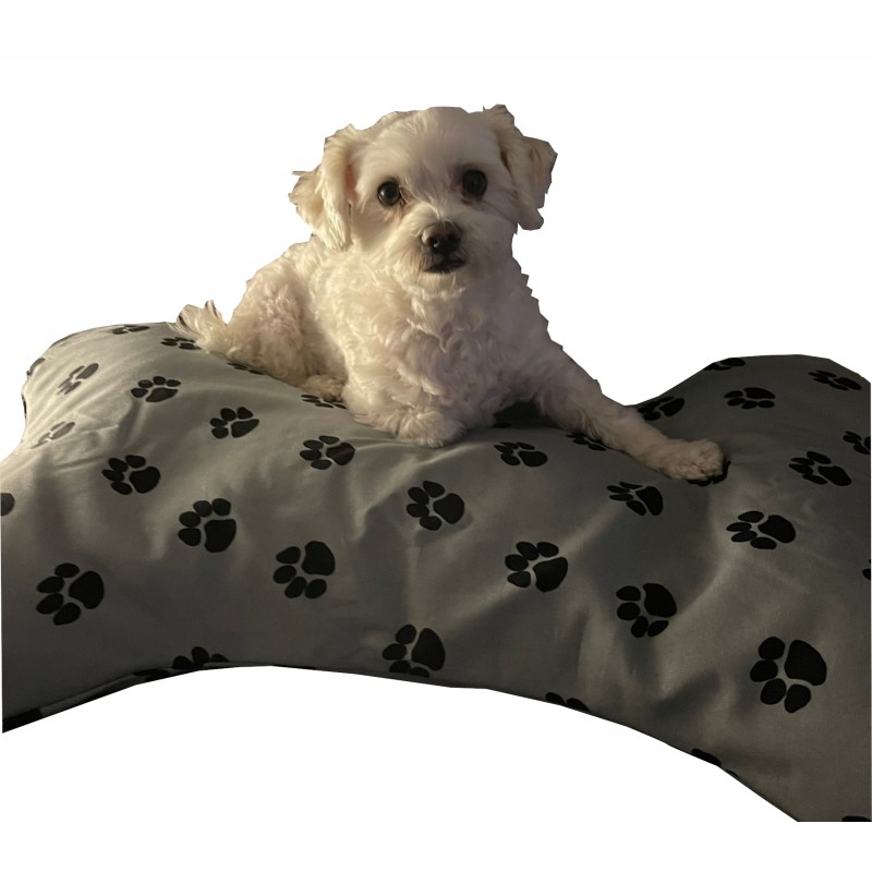 Hundekissen S - taubenblau